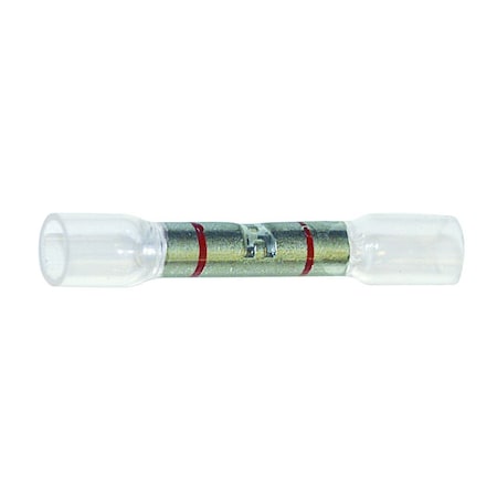 Phillips Connector, Heat Shrink, Elect, Sta-Dry Clear-Vu, Window Butt, 22-18Ga, Red 1-1661